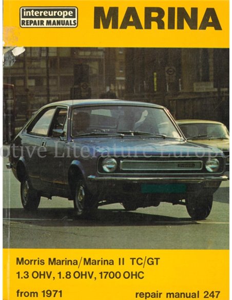 1971 MORRIS MARINA 1 UND 2 WERKSTATTHANDBUCH ENGLISCH
