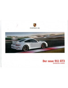 2014 PORSCHE 911 GT3 HARDCOVER BROCHURE DUITS