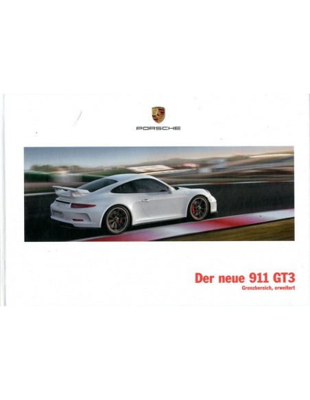 2014 PORSCHE 911 GT3 HARDCOVER BROCHURE DUITS
