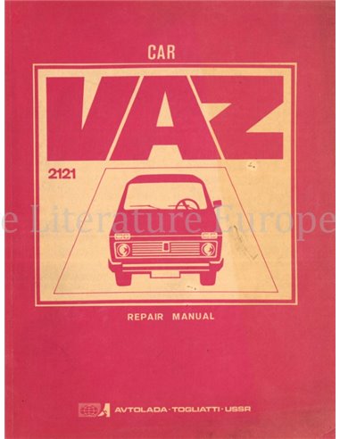1990 VAZ 2121 (LADA NIVA) WERKSTATTHANDBUCH ENGLISCH