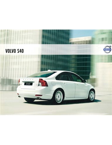 2009 VOLVO S40 BROCHURE DUTCH