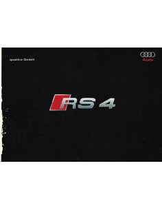2005 AUDI RS4 QUATTRO PROSPEKT DEUTSCH