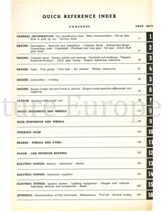 1955 FIAT 600 SEDAN WERKSTATTHANDBUCH ENGLISCH 2