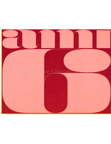 1966 CITROËN AMI 6 BROCHURE NEDERLANDS