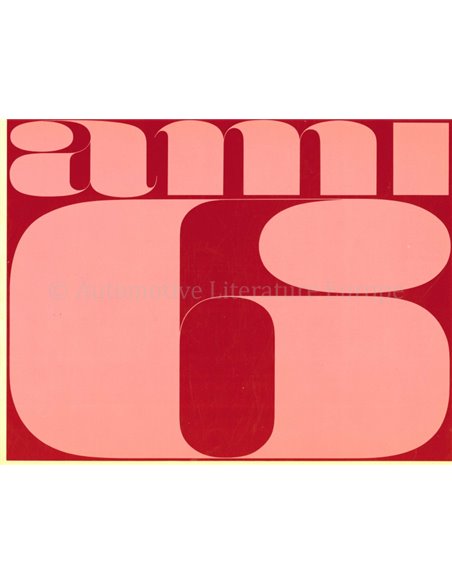 1966 CITROËN AMI 6 BROCHURE NEDERLANDS