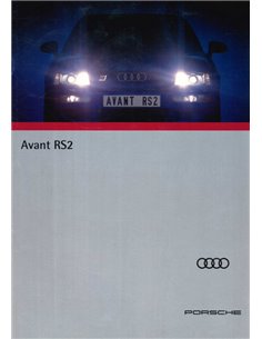1993 AUDI RS2 AVANT BROCHURE DUITS