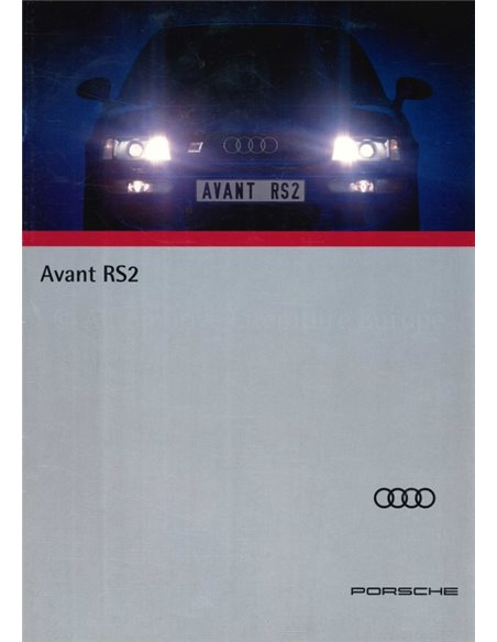 1993 AUDI RS2 AVANT BROCHURE GERMAN
