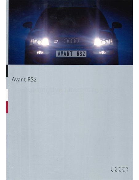 1993 AUDI RS2 AVANT PROSPEKT DEUTSCH