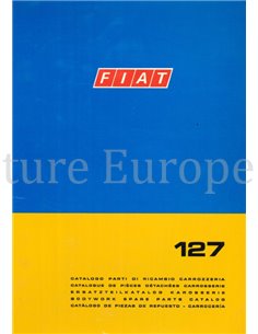 1973 FIAT 127 ERSATZTEILKATALOG KAROSSERIE