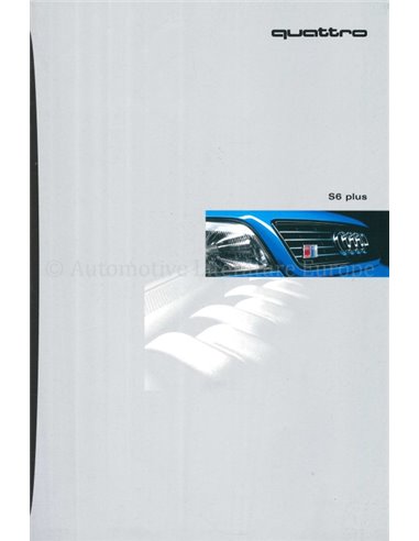 1996 AUDI S6 PLUS BROCHURE 