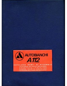 1973 AUTOBIANCHI A112 ONDERDELENHANDBOEK 