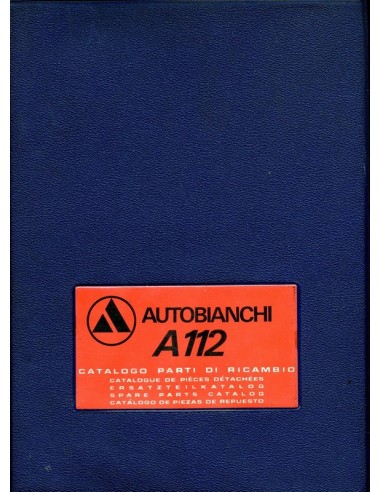 1973 AUTOBIANCHI A112 ONDERDELENHANDBOEK 