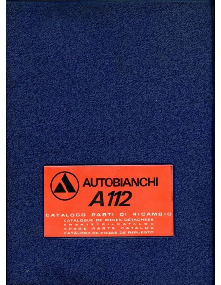 1973 AUTOBIANCHI A112 ONDERDELENHANDBOEK 