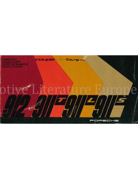 1967 PORSCHE 911 | 912 KLEURENKAART BROCHURE
