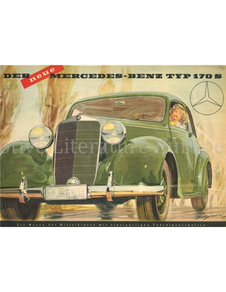 1949 MERCEDES BENZ 170S PROSPEKT DEUTSCH