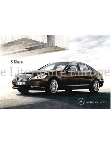 2012 MERCEDES BENZ S CLASS BROCHURE GERMAN