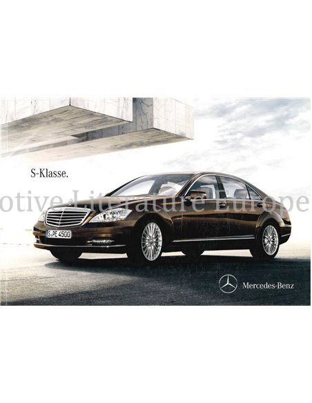 2012 MERCEDES BENZ S CLASS BROCHURE GERMAN