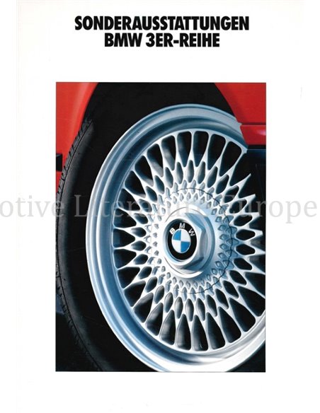 1992 BMW 3 SERIES SPECIAL EQUIPMENT BROCHURE GERMAN