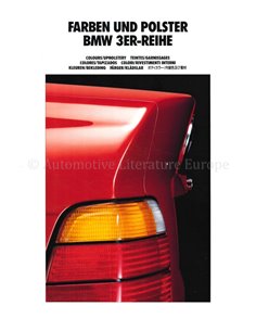1992 BMW 3 SERIES COLOUR AND UPHOLSTERY BROCHURE