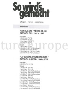 1982 - 2002 FIAT DUCATO | PEUGEOT BOXER | CITROËN JUMPER VRAAGBAAK DUITS (SO WIRD'S GEMACHT) 2