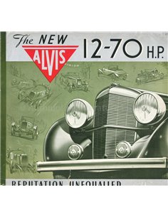 1938 ALVIS 12-70 BROCHURE ENGLISH
