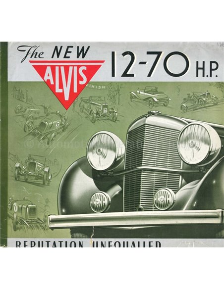1938 ALVIS 12-70 BROCHURE ENGLISH