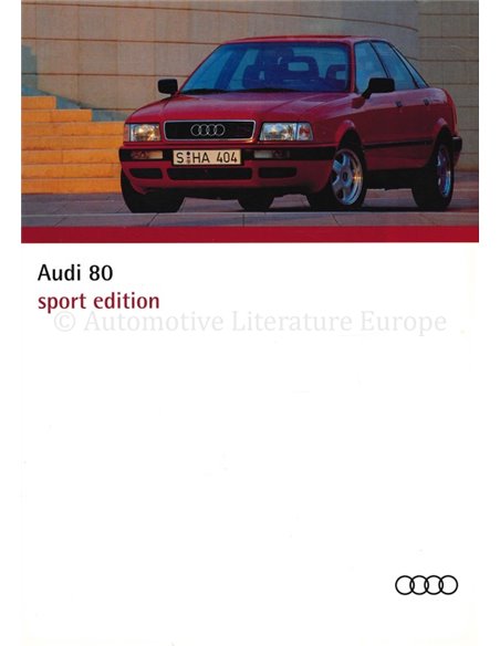 1994 AUDI 80 SPORT ERDITION PROSPEKT DEUTSCH
