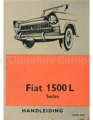 1966 FIAT 1500L INSTRUCTIEBOEKJE NEDERLANDS