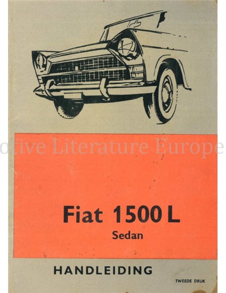 1966 FIAT 1500LT BETRIEBSANLEITUNG NIEDERLÄNDISCH