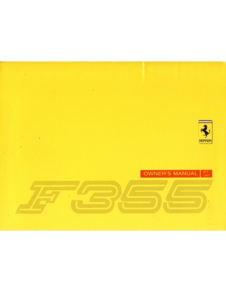 1997 FERRARI F355 INSTRUCTIEBOEKJE USA VERSIE 1097/96