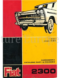 1964 FIAT 2300 TEILE KATALOG ITALIËNISCH