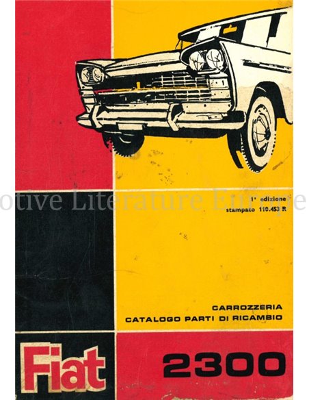 1964 FIAT 2300 TEILE KATALOG ITALIËNISCH