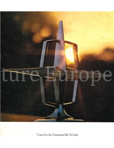 1967 LINCOLN CONTINENTAL BROCHURE ENGLISH (US)