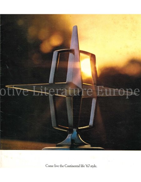 1967 LINCOLN CONTINENTAL BROCHURE ENGLISH (US)