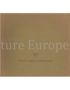 1977 LINCOLN CONTINENTAL MARK V BROCHURE ENGLISH (US)