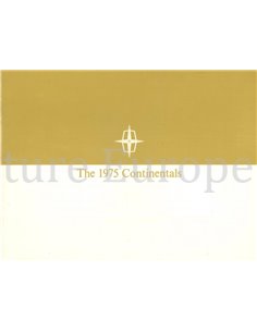 1975 LINCOLN CONTINENTAL BROCHURE ENGLISH (US)