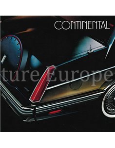 1981 LINCOLN CONTINENTAL PROSPEKT ENGLISCH (USA)