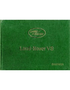 1981 LAND ROVER V8 INSTRUCTIEBOEKJE DUITS