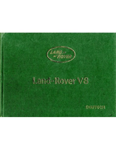 1981 LAND ROVER V8 INSTRUCTIEBOEKJE DUITS