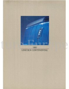 1988 LINCOLN CONTINENTAL BROCHURE ENGLISH (US)