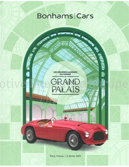 2025 BONHAMS GRAND PALAIS PARIS VEILING CATALOGUS