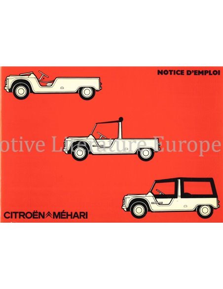 1974 CITROEN MEHARI BETRIEBSANLEITUNG FRANZÖSISCH