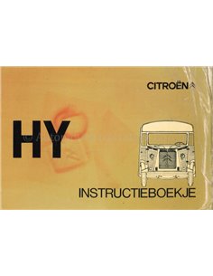 1973 CITROËN HY INSTRUCTIEBOEKJE NEDERLANDS