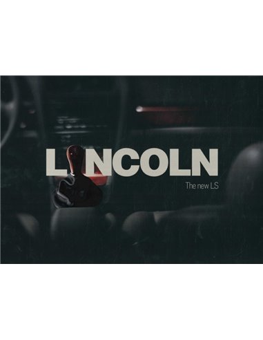 1999 LINCOLN LS PROSPEKT ENGLISCH (USA)