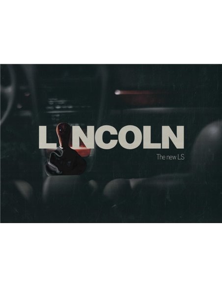 1999 LINCOLN LS BROCHURE ENGELS (USA)