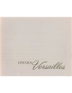1978 LINCOLN VERSAILLES BROCHURE ENGELS (USA)