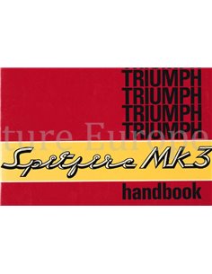 1968 TRIUMPH SPITFIRE MK3 INSTRUCTIEBOEKJE ENGELS