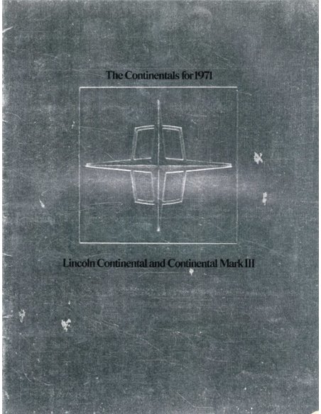 1971 LINCOLN CONTINENTAL BROCHURE ENGLISH (US)