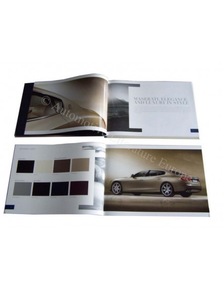 2014 MASERATI QUATTROPORTE VI HARDCOVER BROCHURE ENGELS