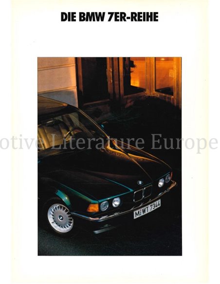 1991 BMW 7 SERIES BROCHURE GERMAN